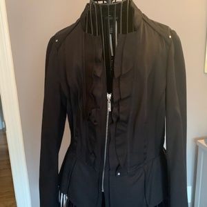 **NEW** Ruffle-front Peplum Jacket